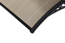 Pensilina Tettoia Modulabile Policarbonato Alveolare Nero Fumè 150X100cm Bertozzi Naxos