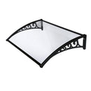 Pensilina Tettoia Modulabile in Policarbonato Compatta Opacizzata 100X80cm Bertozzi Naxos