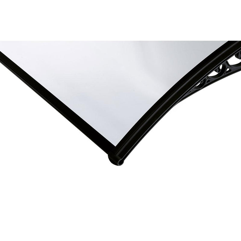 Pensilina Tettoia Modulabile in Policarbonato Compatta Opacizzata 100X80cm Bertozzi Naxos