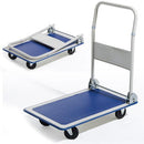 Carrello in Metallo con 4 Ruote e Manico Pieghevole Max 150Kg Bertozzi