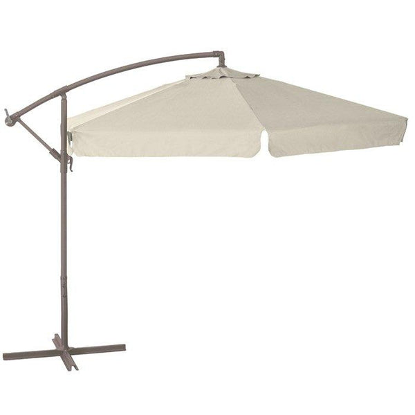 sconto Parasol de Jardin Hexagonal Décentralisé Acier Ecru 3X3M Bertozzi