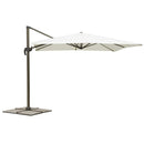Ombrellone Decentrato Quadrato da Giardino in Alluminio Ecrù 3X3M Bertozzi