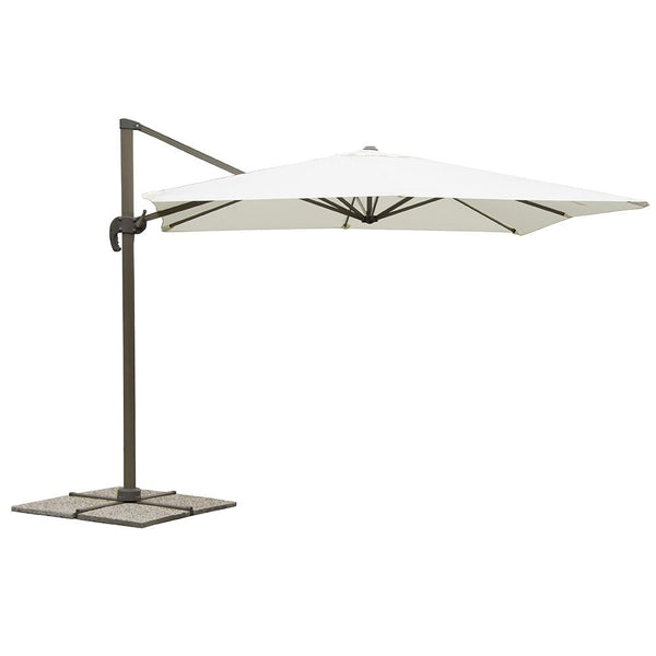 Parasol de Jardin Carré Décentralisé en Aluminium Ecru 3X3M Bertozzi acquista