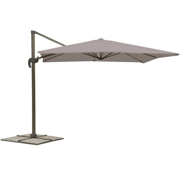 Bertozzi Parasol de jardin en acier carré décentralisé Tortora 3X3M acquista