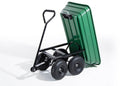 Carrello da Giardino Ribaltabile in Abs 4 Ruote Gonfiabili Max 250Kg Bertozzi