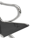 Panca per Sala d'Attesa 3 Posti in Acciaio Nero