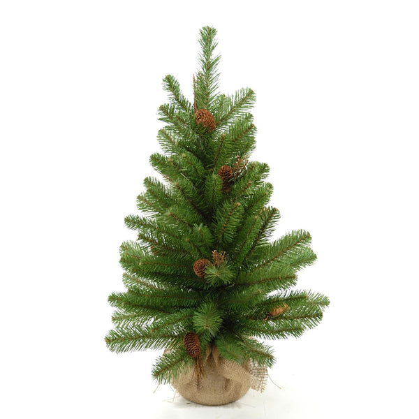 online Mini Sapin de Noël Artificiel H65 cm Sapin avec Pommes de Pin 65 Pointes Vert