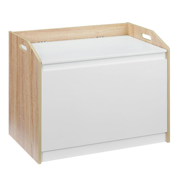 sconto Coffre Rectangulaire Baule 62,4x40x51,5 cm en MDF Blanc