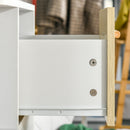 Mobile Multiuso 3 Cassetti 3 Ripiani 60x40x100 cm in Legno Bianco