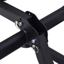 Stazione Fitness Multifunzione Pieghevole 98x220x229 cm in Acciaio Nera