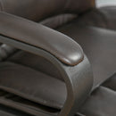 Sedia Poltrona Direzionale da Ufficio in Similpelle Marrone