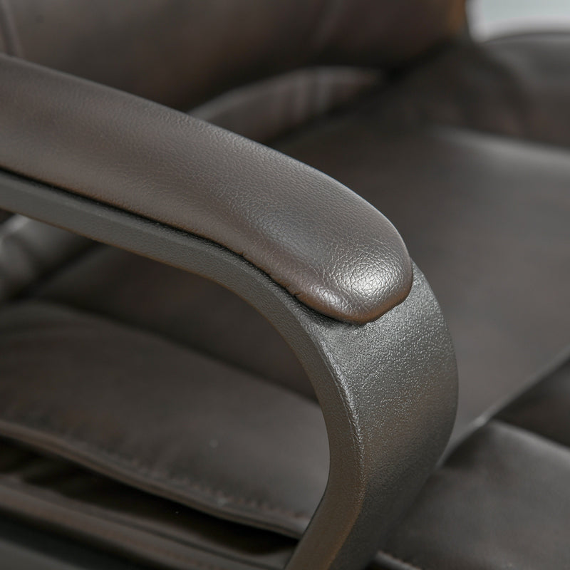 Sedia Poltrona Direzionale da Ufficio in Similpelle Marrone