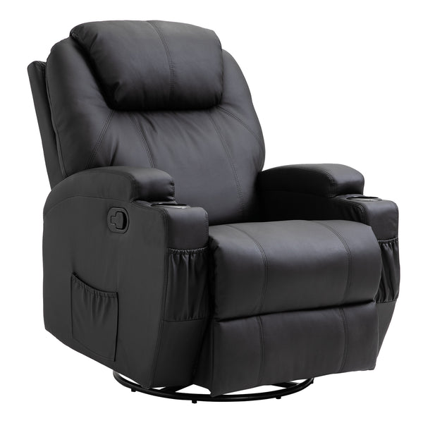 prezzo Fauteuil de massage Relax 84x92x109 cm en similicuir noir