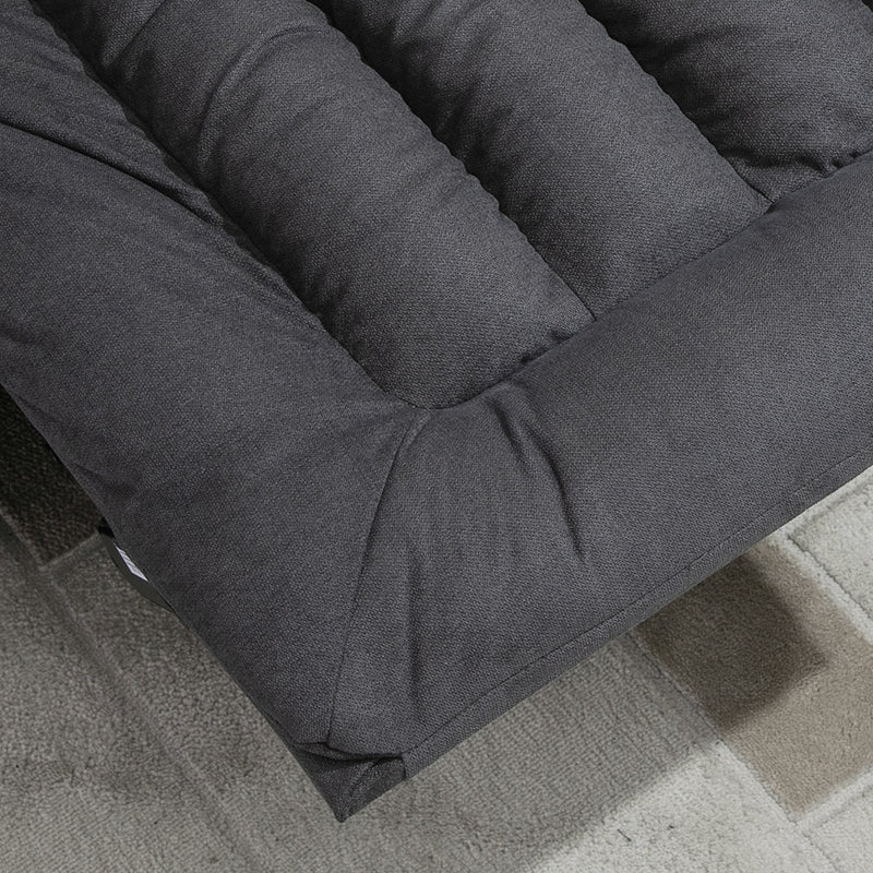 Poltrona Relax Reclinabile 96x99x104 cm in Tessuto Grigio