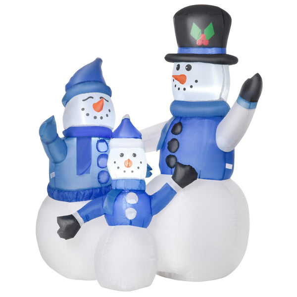 Bonhommes de Neige Gonflables H120 cm Lumineux à LED Bleu online