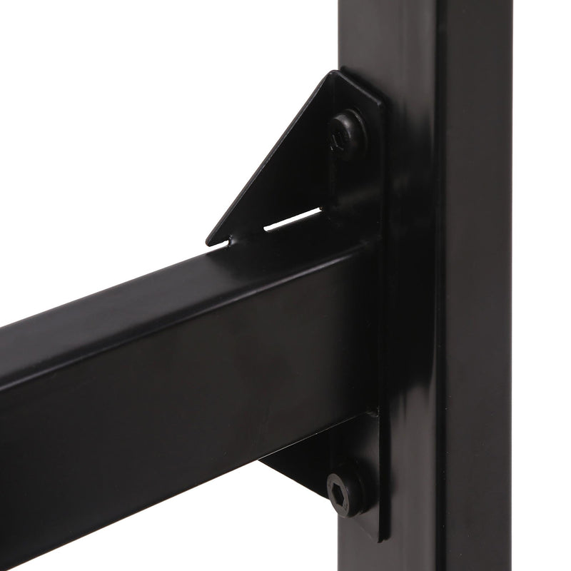 Scrivania Gaming 120x60x73 cm  in MDF e Metallo Nero