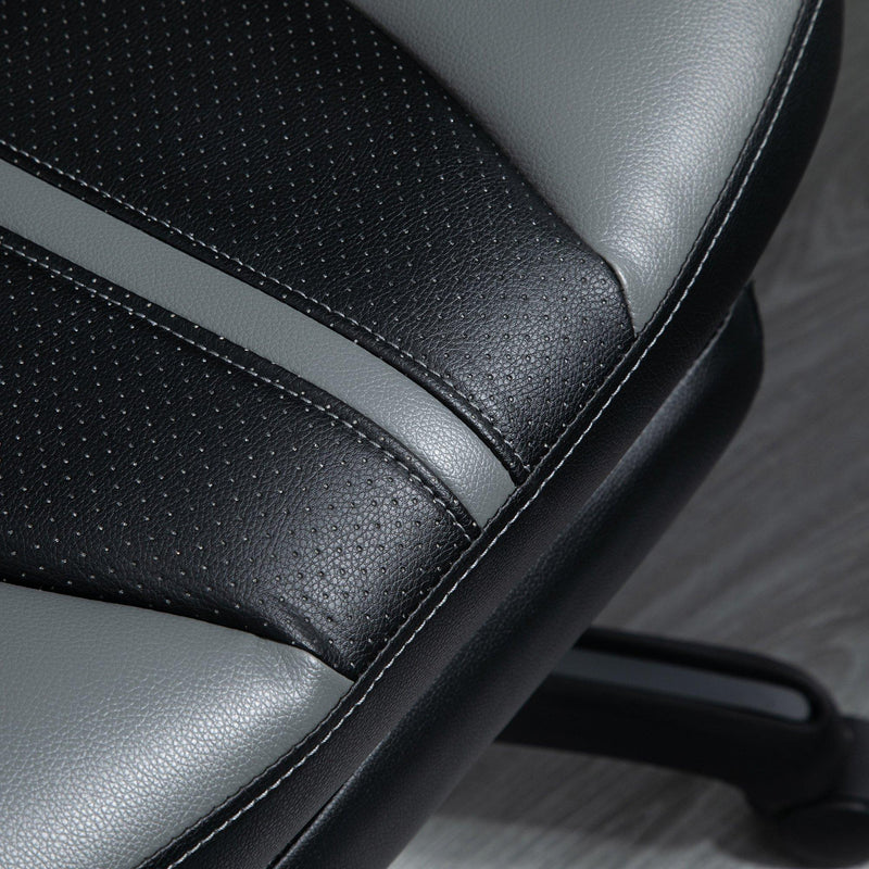 Sedia Poltrona Presidenziale da Ufficio 64x62x114-124 cm in Similpelle Nero