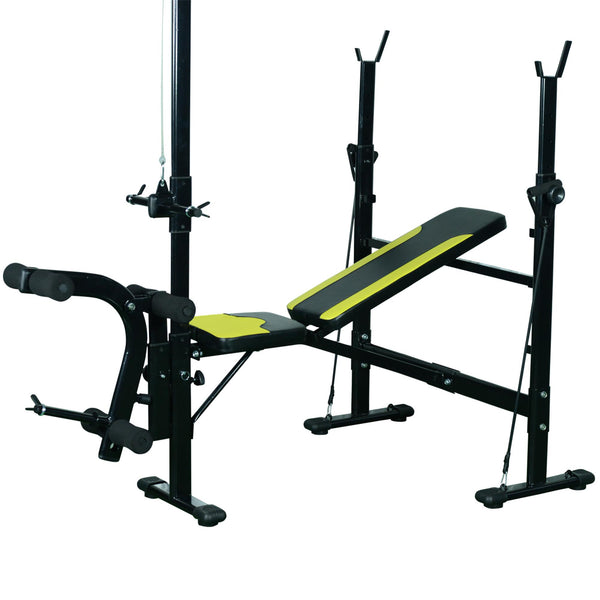 Station de fitness multifonction 175x110x202 cm en acier noir acquista