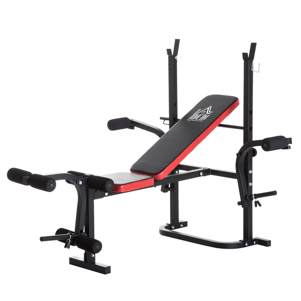 Banc de musculation abdominaux 128x155x112 cm en acier noir prezzo
