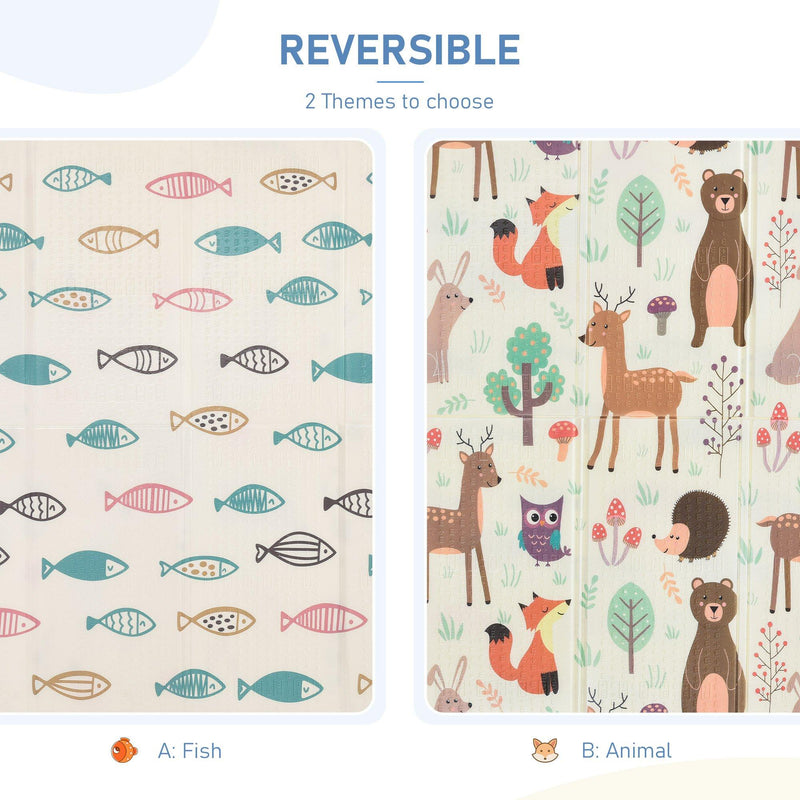 Tappeto Morbido per Bambini 200x150 cm in XPE Fantasia Animali