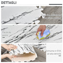 Tappeto Puzzle per Bambini 182,5x182,5 cm in EVA Bianco