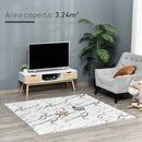 Tappeto Puzzle per Bambini 182,5x182,5 cm in EVA Bianco