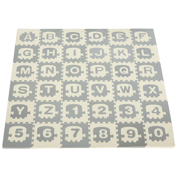 Tapis Puzzle pour Enfants 182,5x182,5 cm en EVA Gris Blanc prezzo