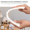 Tappeto Puzzle per Bambini 182,5x182,5 cm in EVA Bianco Grigio