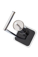 Piantana Portascopino da Bagno in Acciaio 20x20x56cm TFT Accessories Nera Cromo