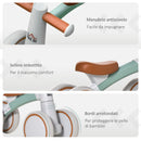 Bicicletta Pedagogica per Bambini 4 Ruote in Lega di Alluminio