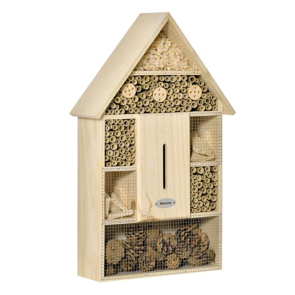 online Jardin Insecte Maison 32x12,5x57 cm 5 Niveaux en Bois et Bambou