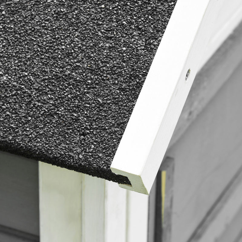 Conigliera da Esterno 140x65x120 cm in Legno Grigia