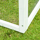 Conigliera da Esterno 140x65x120 cm in Legno Grigia