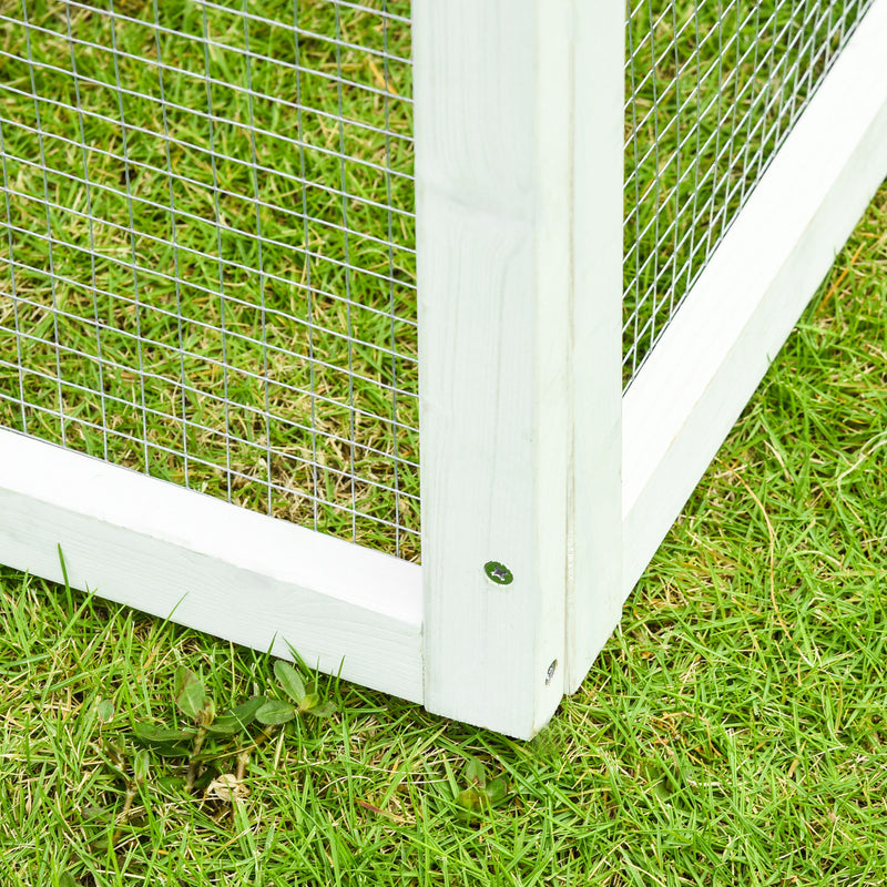 Conigliera da Esterno 140x65x120 cm in Legno Grigia