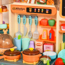 Cucina Giocattolo per Bambini 70x32x92,2cm in Polipropilene Beige e Verde