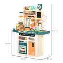 Cucina Giocattolo per Bambini 70x32x92,2cm in Polipropilene Beige e Verde