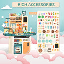 Cucina Giocattolo per Bambini 70x32x92,2cm in Polipropilene Beige e Verde