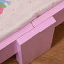 Struttura Letto Singolo per Bambini 143x73x60 cm in Legno di Pioppo Rosa