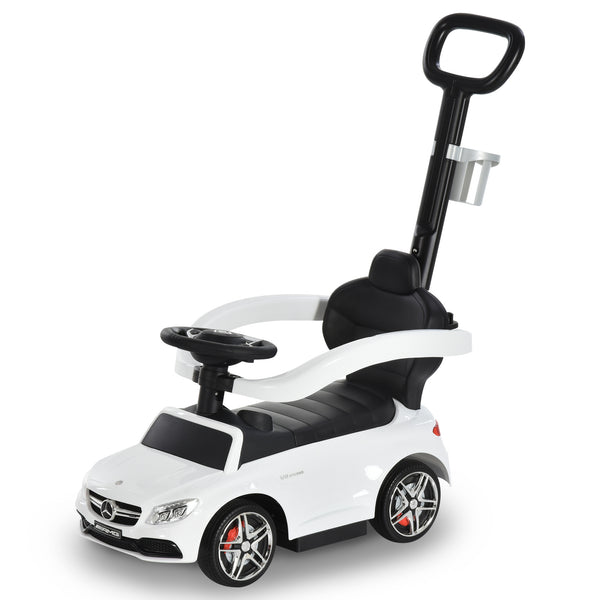 Voiture porteuse sous licence Mercedes AMG blanche pour enfants sconto