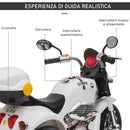 Moto Elettrica per Bambini 6V Bianca