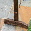 Recinzione da Giardino con Larghezza Regolabile 37-225 cm in Legno Effetto Carbonizzato