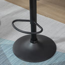 Set 2 Sgabelli da Bar 51,5x57,5x93-114,5 cm in Similpelle Marrone