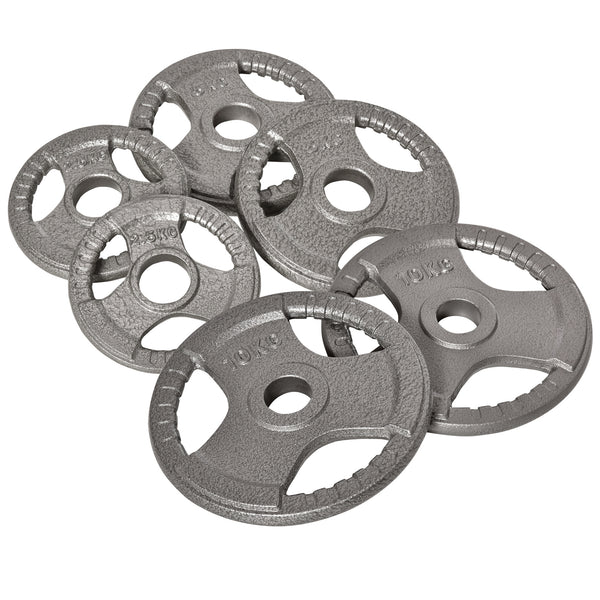 prezzo Lot de 6 Disques de Poids pour Total Barbell 35 Kg Gris