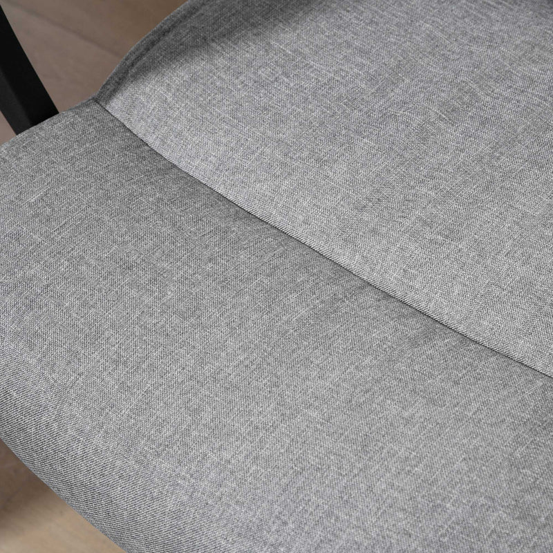 Sedia Operativa da Ufficio 60x68x92-101,5 cm in Tessuto Grigia