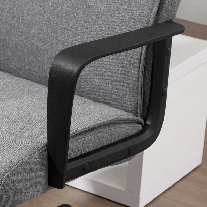 Sedia Operativa da Ufficio 60x68x92-101,5 cm in Tessuto Grigia