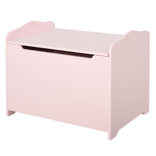 online Coffre de rangement pour jouets en MDF rose 60x40x48 cm