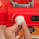 Cucina Giocattolo per Bambini 46x20x64,5 cm con 65 Accessori Beige e Rosa