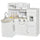 Cuisine Jouet pour Enfants 86x64x84,5 cm avec Accessoires en Bois Blanc