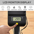 Cyclette Magnetica con Display LCD in Acciaio e ABS Nera