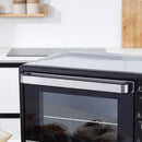 Fornetto Elettrico 28 Litri con Griglia e Teglia Argento e Nero